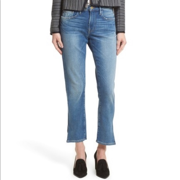 Frame Denim Denim - FRAME • Le Boy ZIP Hem Crop Jeans